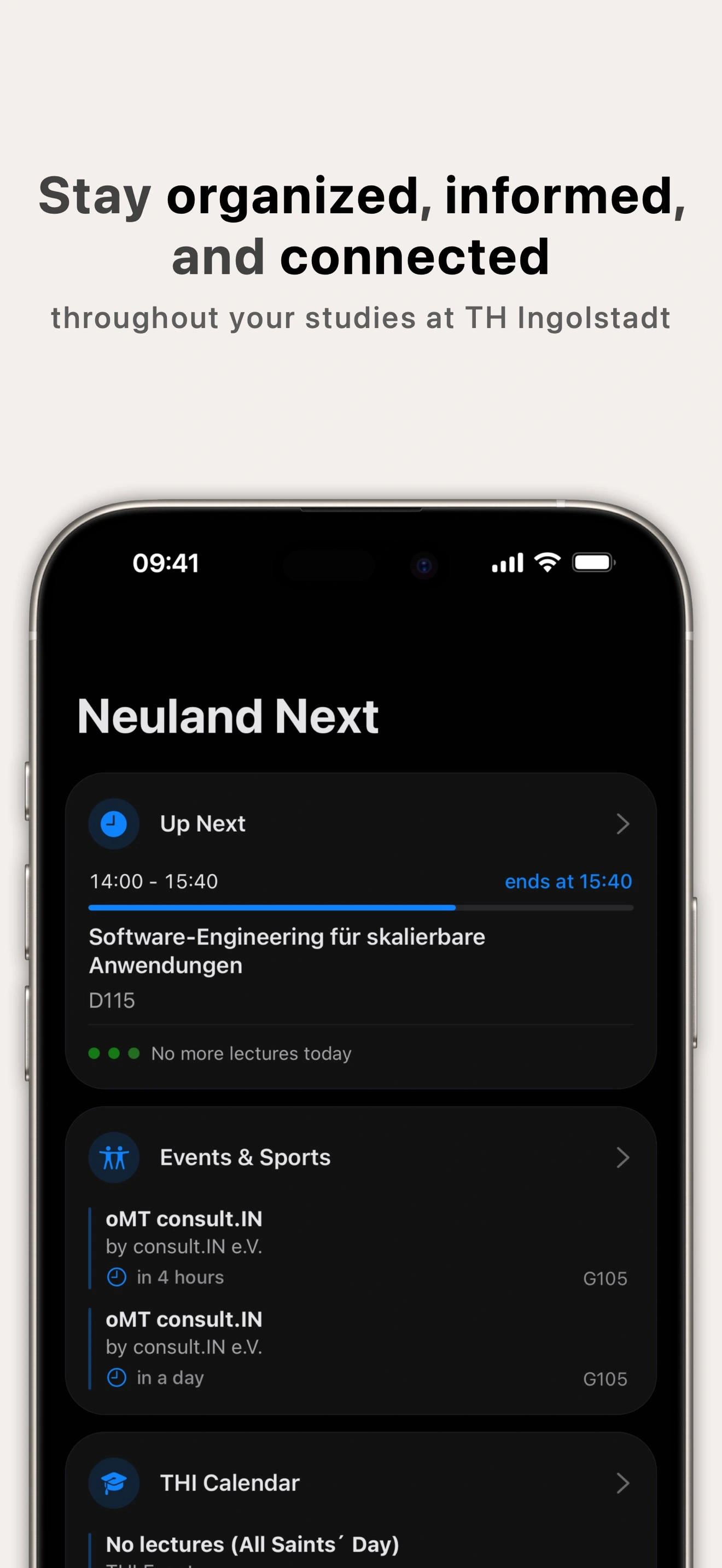Screenshots of Neuland Next